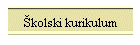 �kolski kurikulum